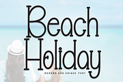 Beach Holiday | Script Font, a Script Font by Scratchones (Thumbnail 1 of 8)