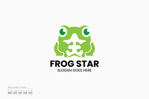 Frog Star Logo, a Branding & Logo Template by Zeer Graphic