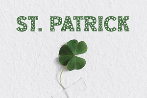 Clover Love St Patrick's Day Font