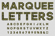Black marquee letters PNG EPS, an Object Graphic by MariiaVD (Thumbnail 2 of 5)