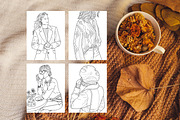 Cozy Autunm | Coloring book, a Decorative Illustration by ChristinaDesigns (Thumbnail 4 of 6)