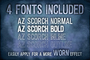 AZ Scorch, a Sans Serif Font by Artistofdesign (Thumbnail 2 of 2)