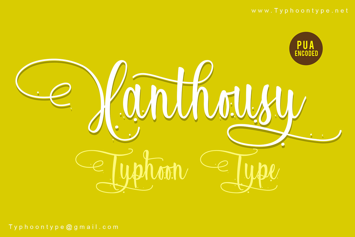 Xanthousy font