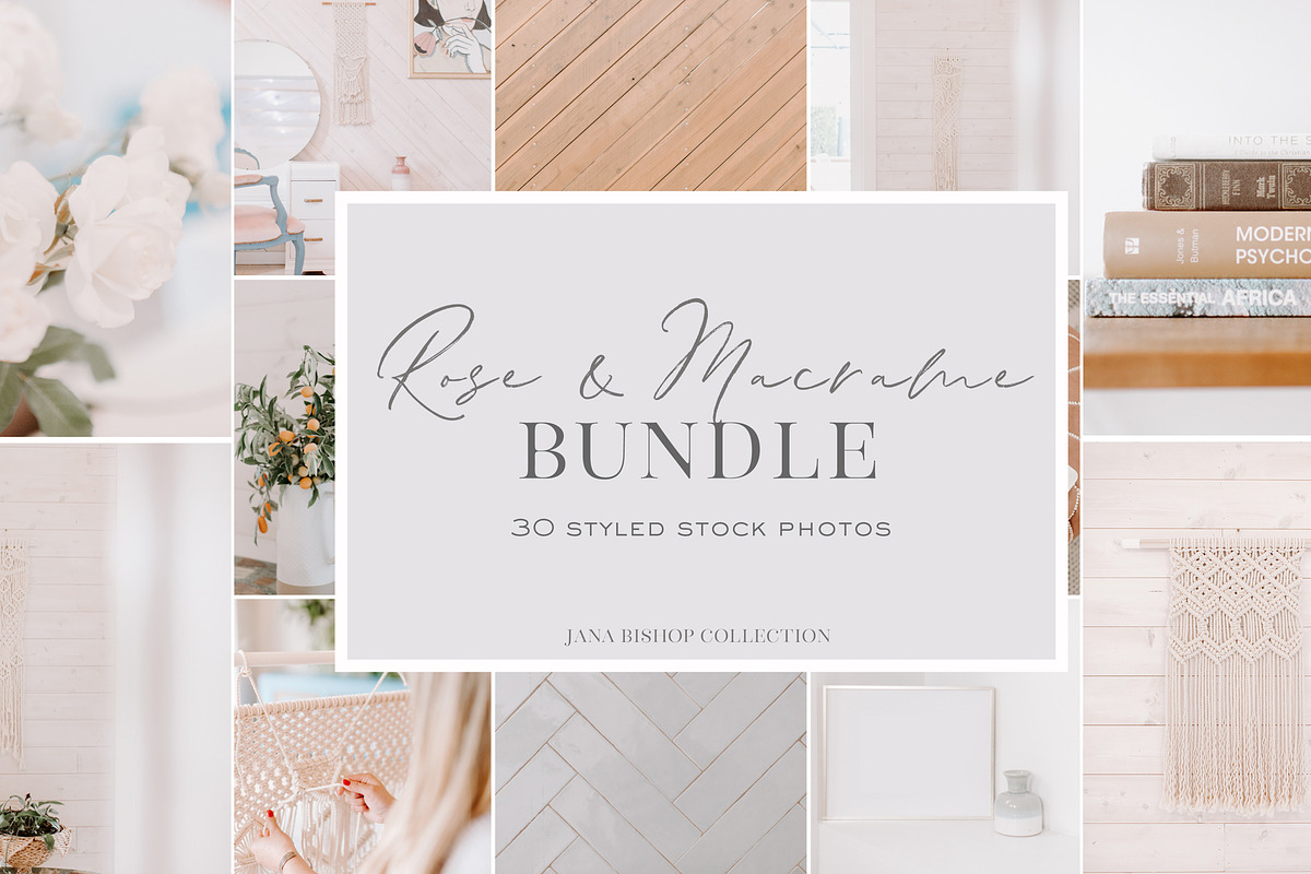 Rosé & Macramé - Styled Stock, a Social Media Template by JanaBishopCollection (Photo 1 of 6)