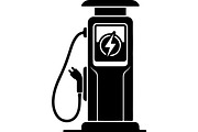 EV Charging Station Icon Bundle, a Technology Illustration by jahid234 (Thumbnail 11 of 13)