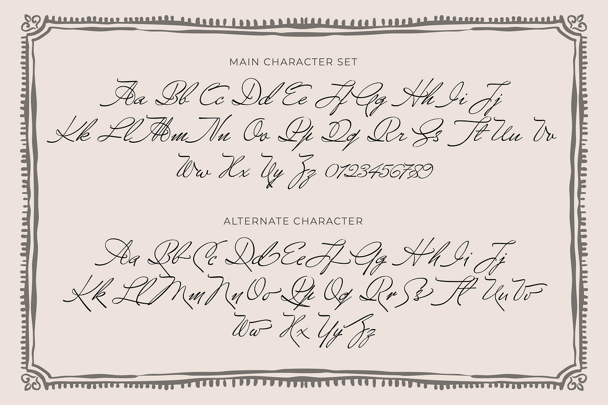 Volkanoski Script Pro, a Script Font by Alcode (Photo 16 of 17)