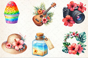 Watercolor Hawaii Travel Clipart, an Illustration by Rose Art (Thumbnail 3 of 4)