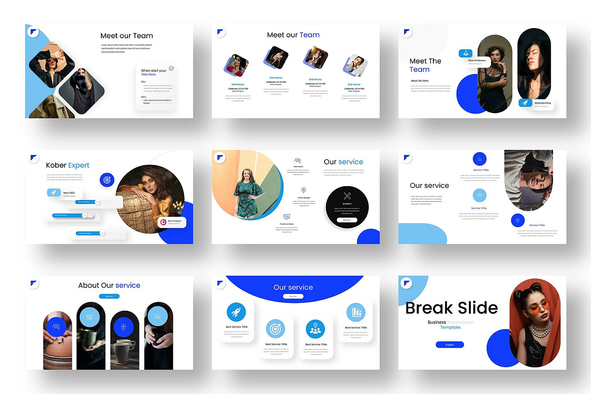 Kober – Business Keynote Template, a Presentation Template by Dens Creative Studio (Photo 3 of 6)