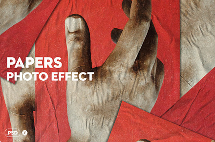 Papers - Glued Poster Photo Effect