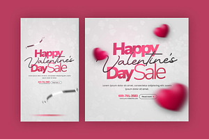 Valentines Day Instagram Bundle, a Social Media Template by Saman Osama