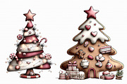 Whimsical Christmas Tree Clipart, an Illustration by Libby Wishes (Thumbnail 7 of 7)