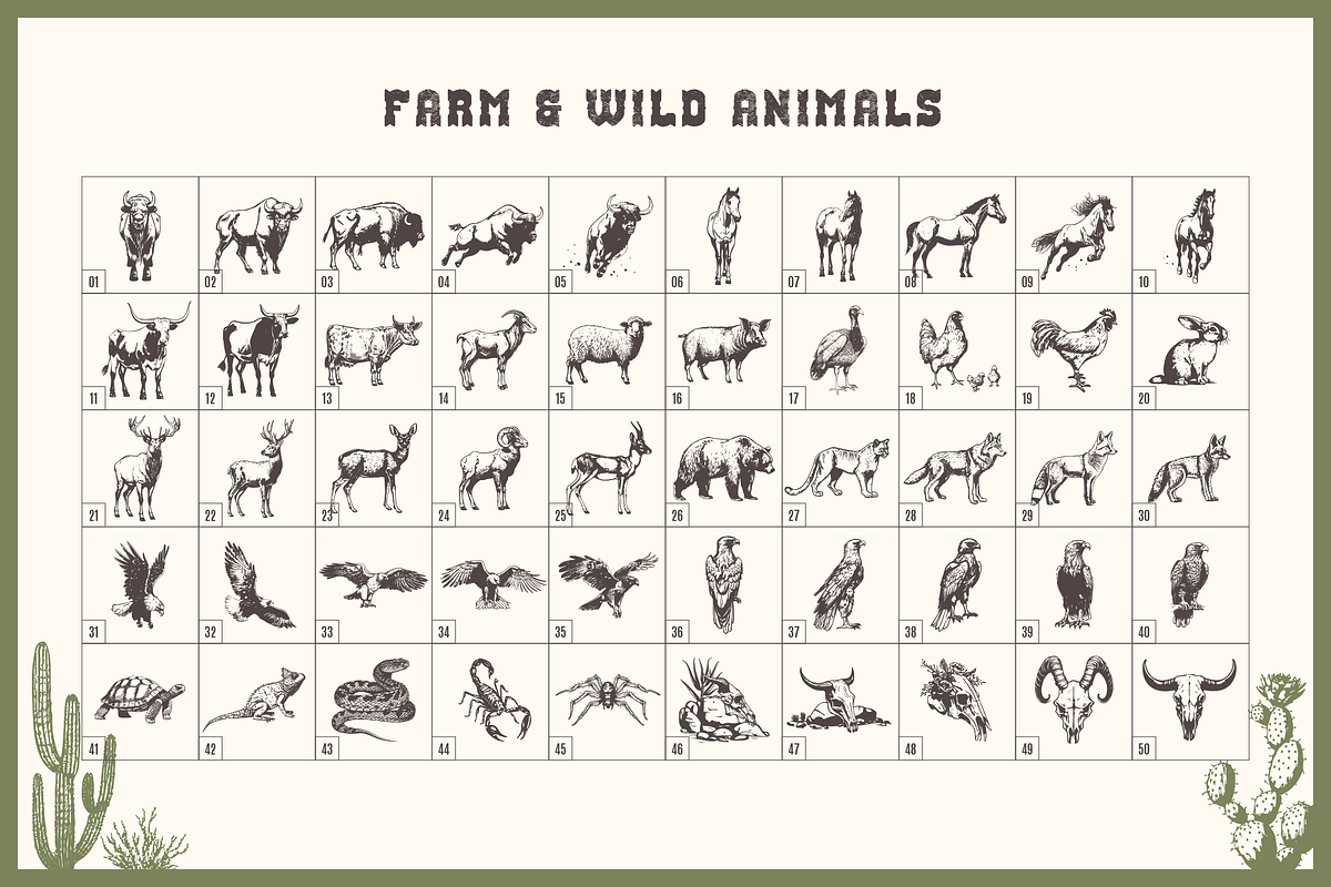 Wild, Wild West. 250 Illustrations, an Object Graphic by Cosmic Store (Photo 5 of 9)