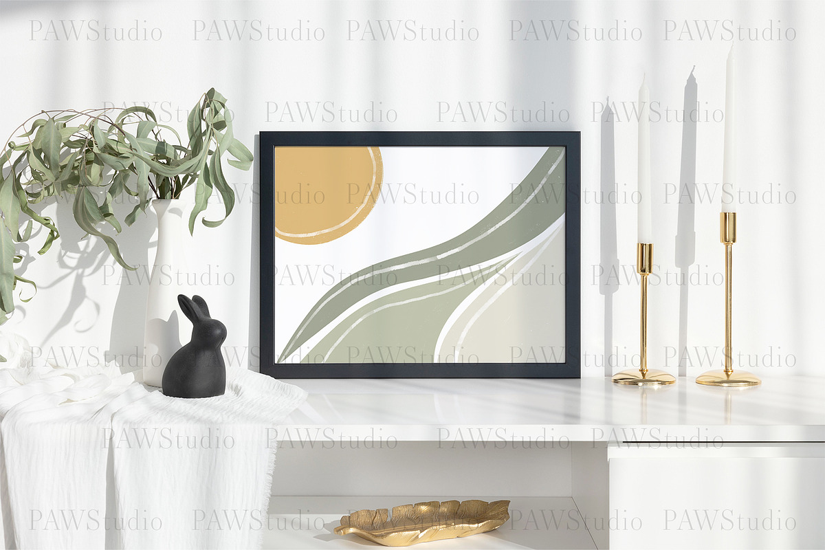 Black Photo Frame 4x3 Mockup, a Product Mockup by PawMockups (Photo 5 of 8)