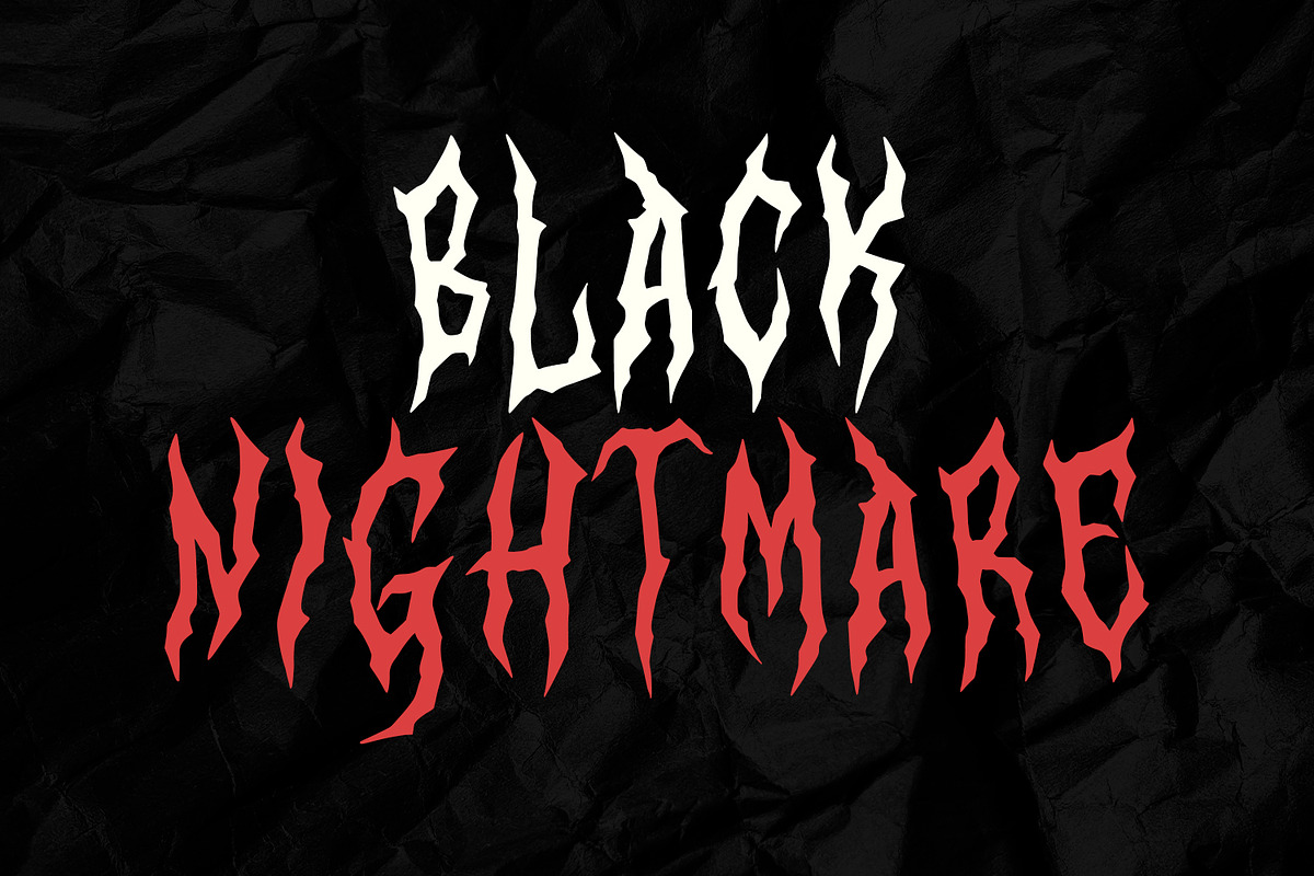 Lorque Black Metal Display Font, a Blackletter Font by Maulana Creative (Photo 4 of 7)
