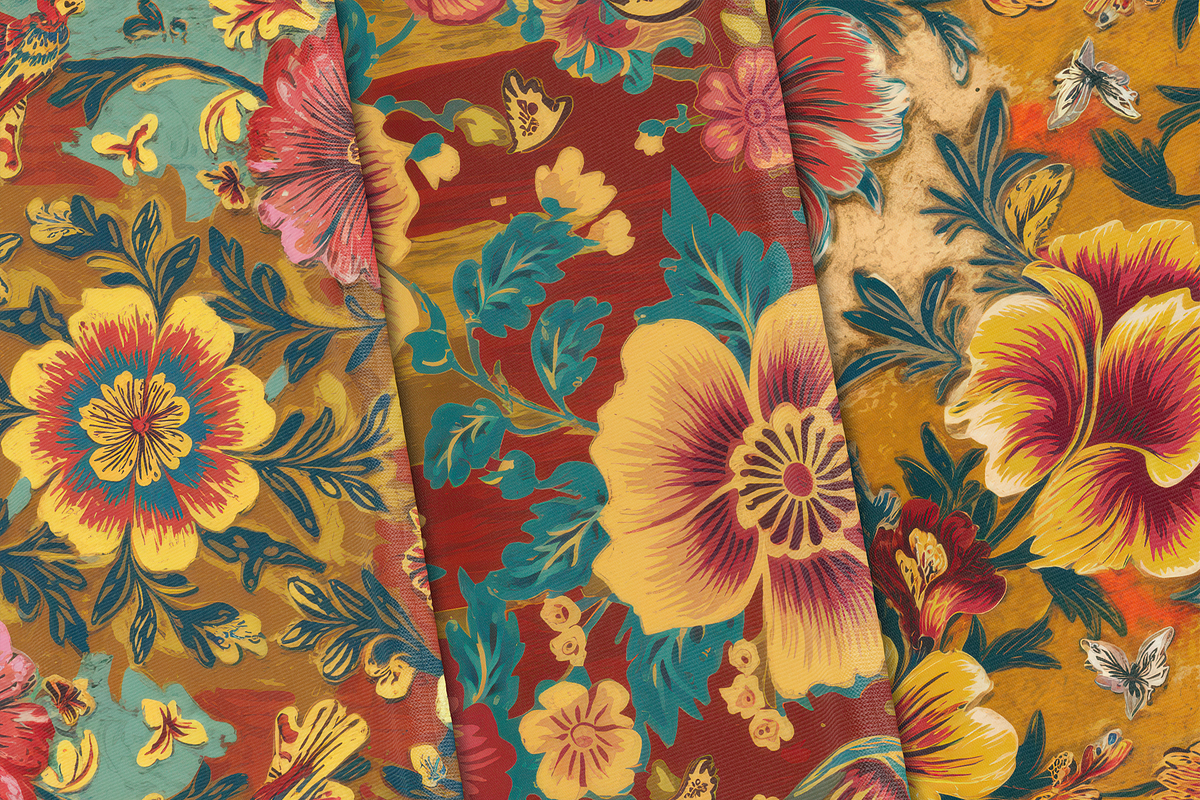 Mexican Blossoms, a Background Graphic by Curve Design (Photo 5 of 7)