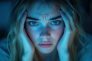 Feeling overwhelmed and anxious duri, a Photo by Tanuart
