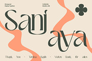 Ez-Sanjaya - Modern Decorative Font, a Serif Font by Eztudio (Thumbnail 11 of 12)