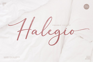 Halegio Modern Calligraphy Font