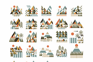 Geometric Outdoor Scenes