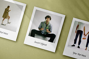 Instant Film Photos Mockup, a Pens & Pencil Mockup by Design Squad