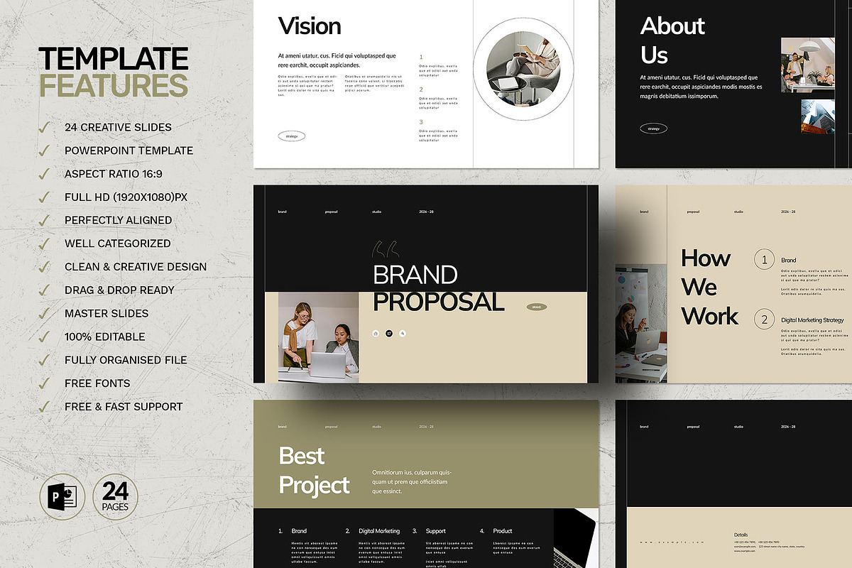 Project Proposal PowerPoint Template preview 2