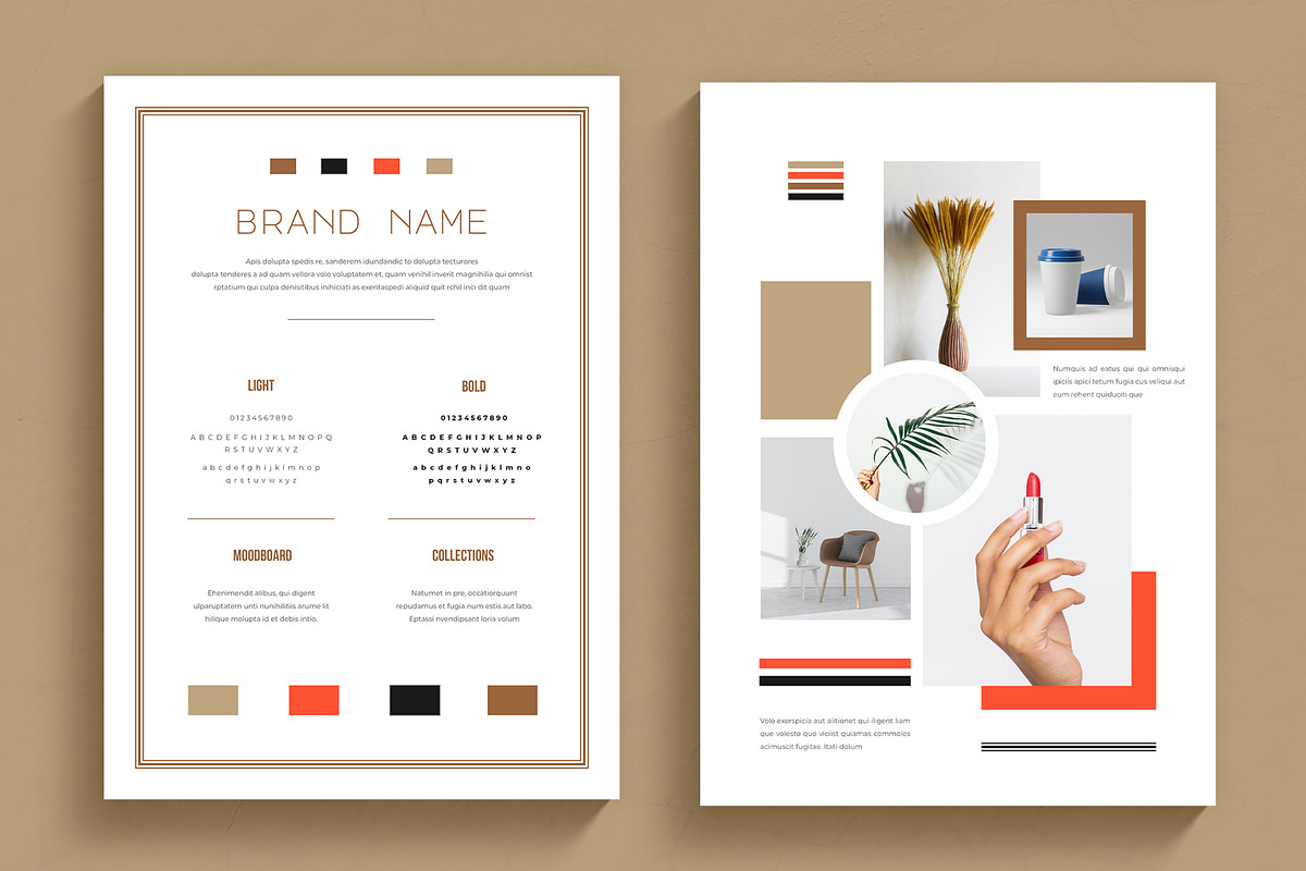 Brand Moodboard Design, a Stationery Template by MightyDesign (Photo 1 of 8)