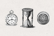 Black & White Steampunk Clip Art, a Transportation Illustration by Patterns for Dessert (Thumbnail 7 of 7)