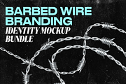 Barbed Wire Branding Identity Mockup, a Mockup by Dirtybarn (Thumbnail 1 of 10)