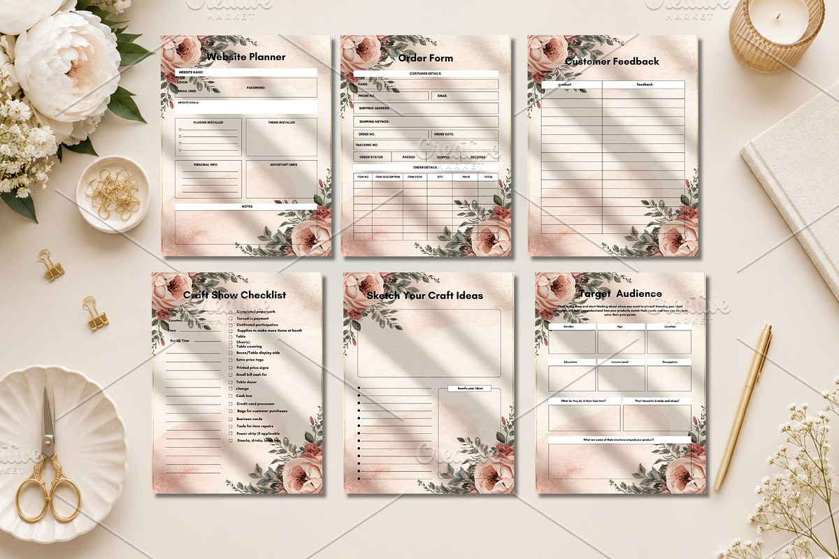 Floral Business Planner Kit, a Brochure Template by Sunny Jar Designs (Photo 3 of 4)