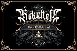DB Bokutton Blackletter Typeface