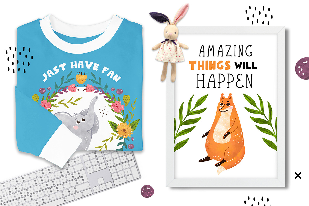 Funnybear & Funnydeer - Duo font preview 7
