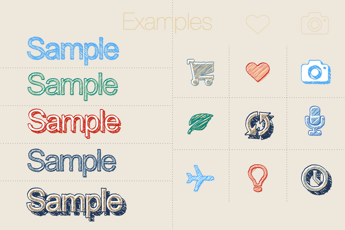 Adobe Illustrator styles Scetching preview 3