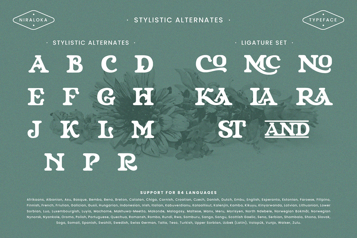 Niraloka - Serif Vintage Display, a Serif Font by Mantra Naga (Photo 4 of 10)