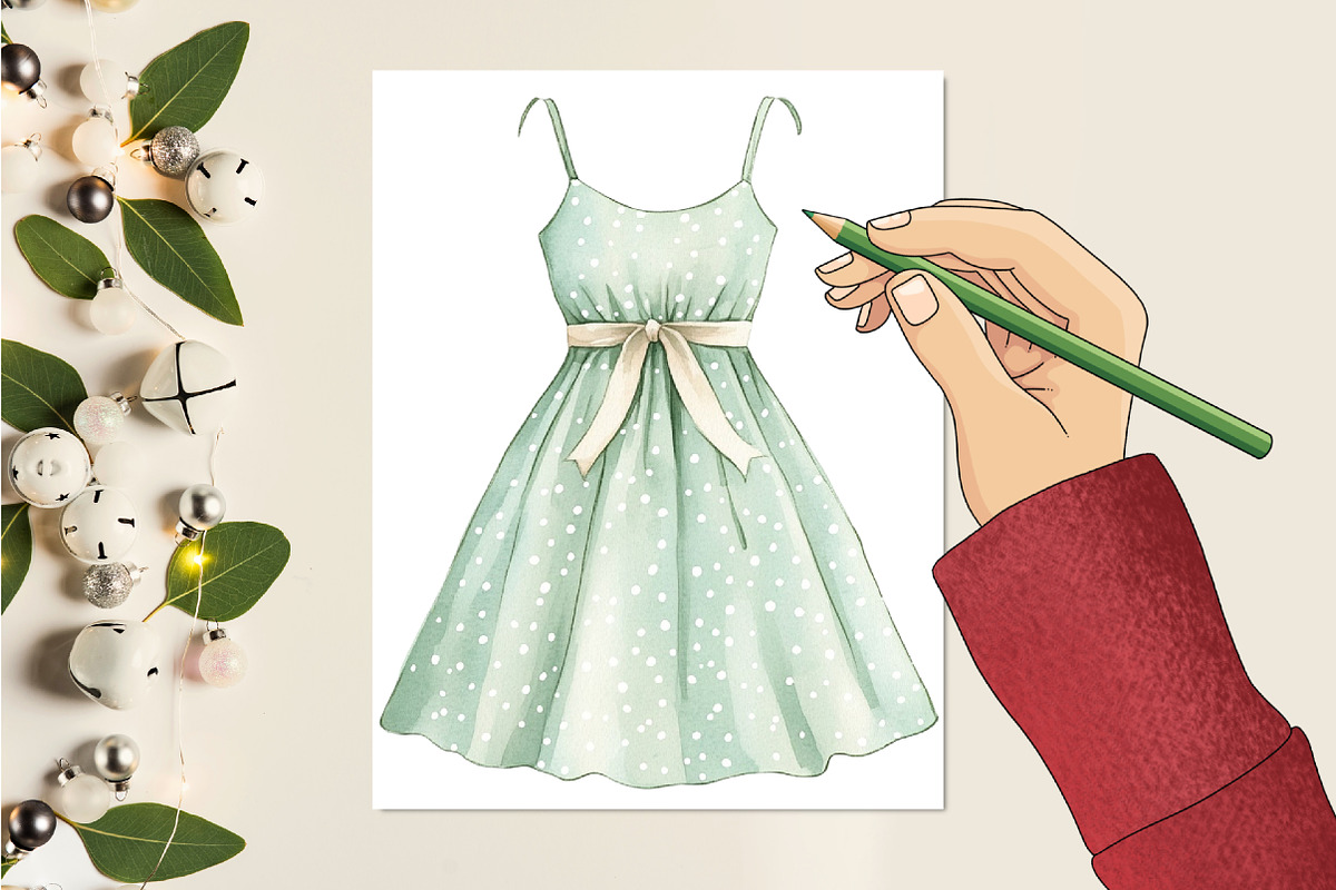 Watercolor Summer Mood Clipart, a Seasonal Illustration by CitraGraphics (Photo 5 of 6)