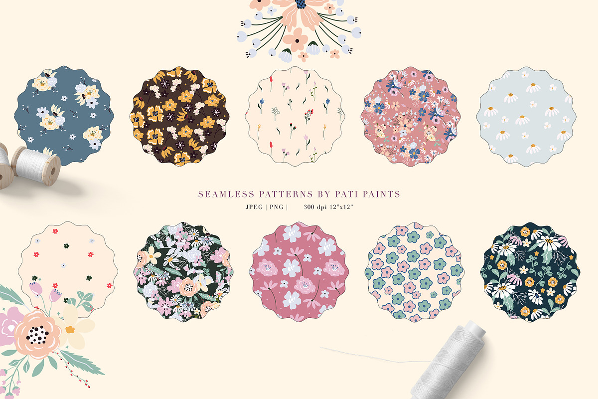 Wildflowers Collection, a Texture Illustration by Pati Paints (Photo 8 of 14)