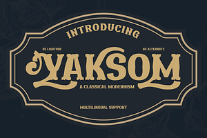 YAKSOM Serif Classic Modernism