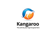 Kangaroo Logo Template, a Branding & Logo Template by The Branding Fusion (Thumbnail 1 of 4)