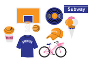 New York clipart SVG Brooklyn Set, an Object Graphic by TanchaArt (Thumbnail 3 of 7)