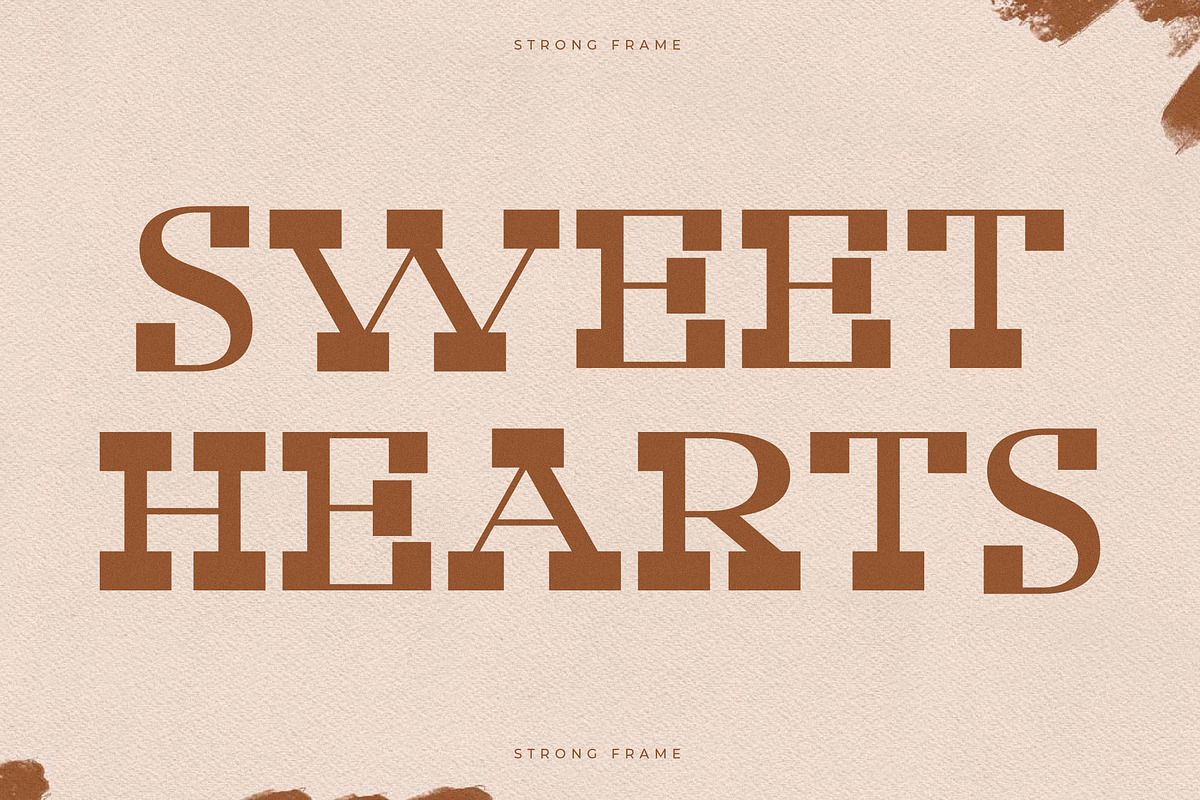 Strong Frame New Slab Serif Font, a Slab Serif Font by Storytype Studio (Photo 3 of 15)