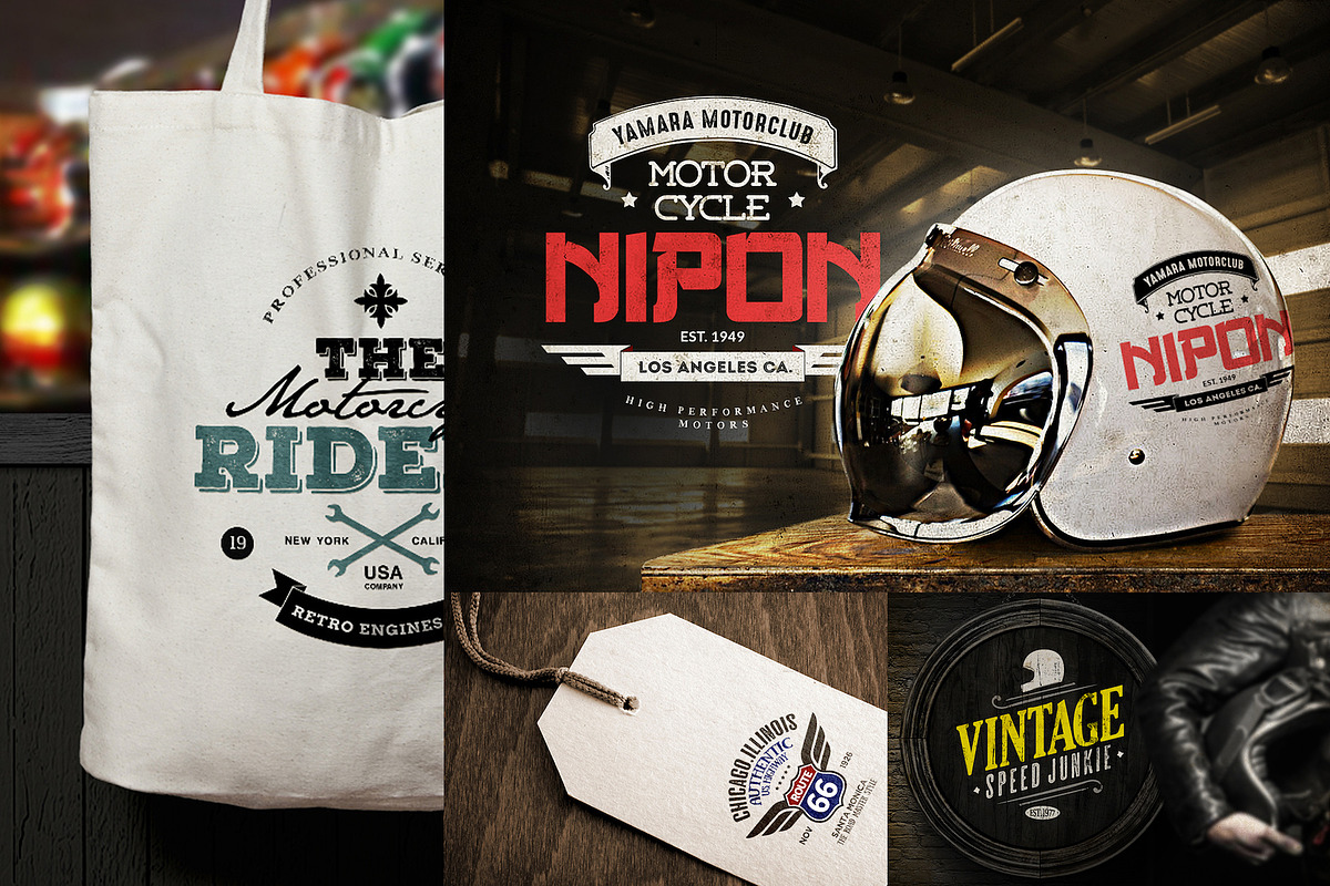 Motorcycle Logo Templates, a Branding & Logo Template by Easybrandz (Photo 3 of 5)
