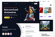Travel Website Template HTML, a HTML Template by Minialis (Thumbnail 1 of 2)