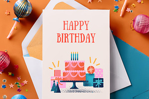 Birthday Card Canva Template