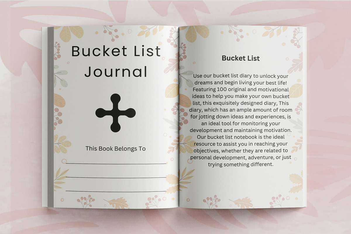 Bucket List Journal | KDP Interior, a Print Template by Book2bees (Photo 2 of 5)