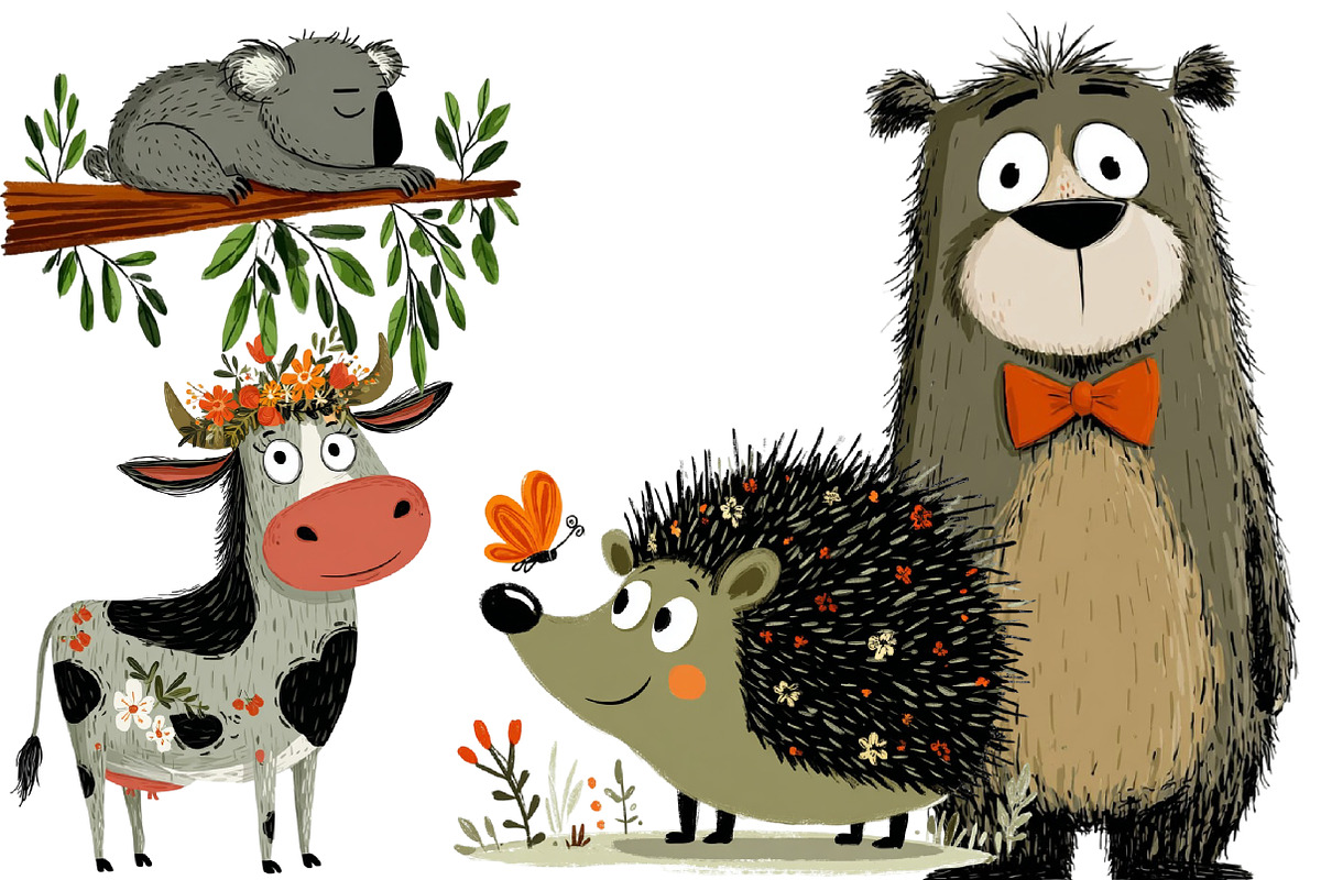 Watercolor nursery animals clipart, an Icon by Designworld (Photo 4 of 5)
