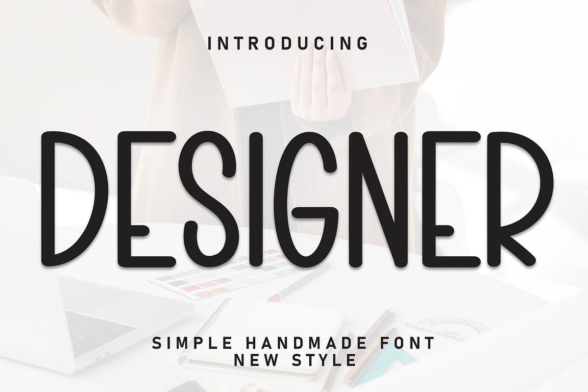 Designer | Script Font, a Script Font by Scratchones (Photo 1 of 8)