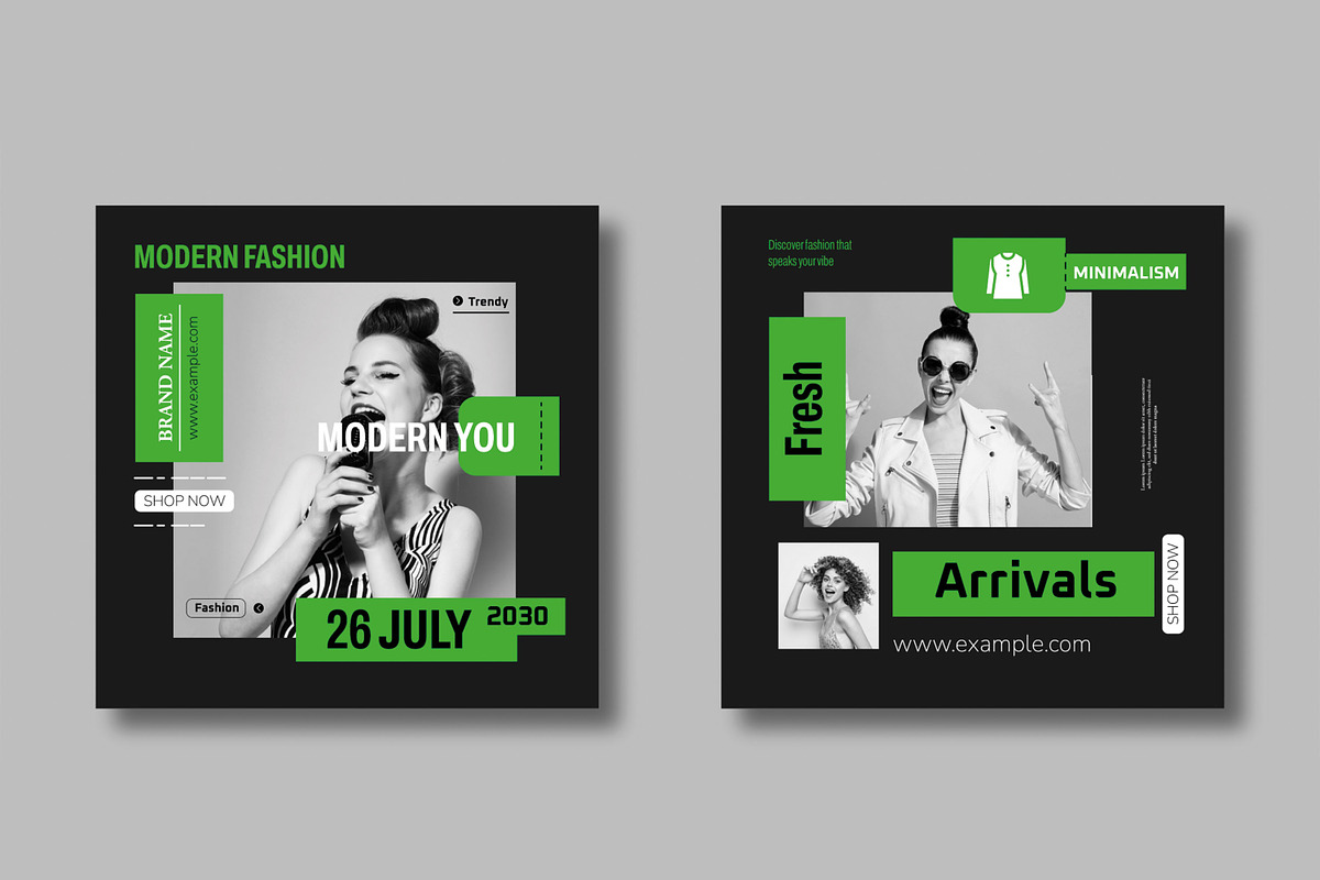 Fashion Social Media Template, a Social Media Template by MightyDesign (Photo 3 of 8)