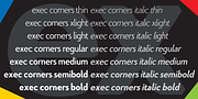 Exec Corners, a Sans Serif Font by Wiescher-Design (Thumbnail 4 of 8)