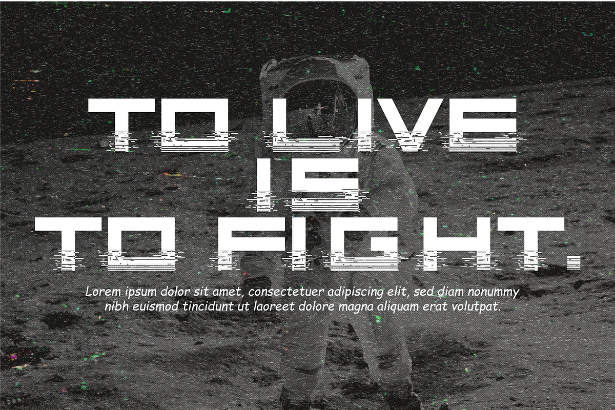 Digital Glitch Font, a Font by 177Studio (Photo 4 of 7)