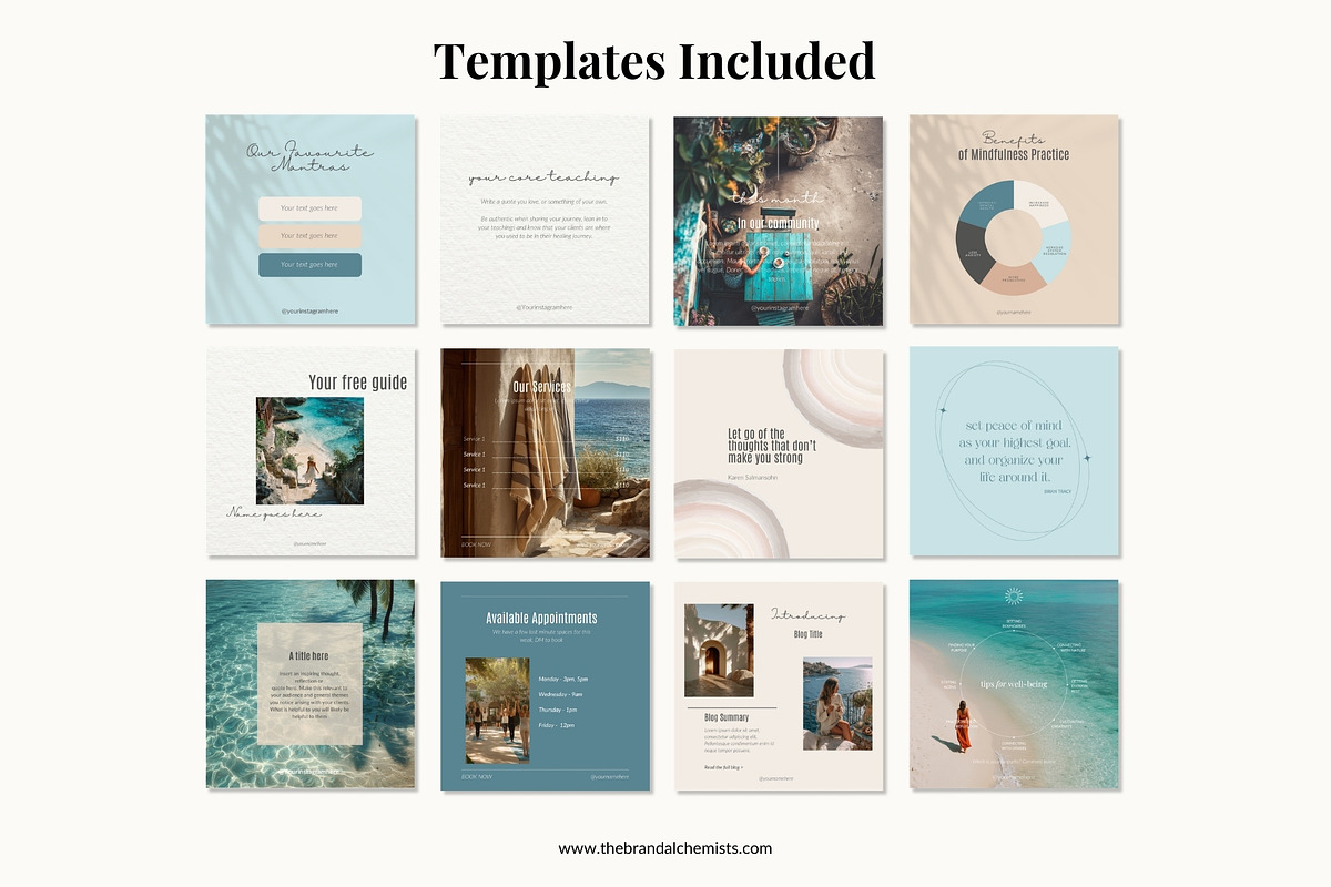 Island Dreaming Instagram Templates, a Social Media Template by The Brand Alchemists (Photo 5 of 13)