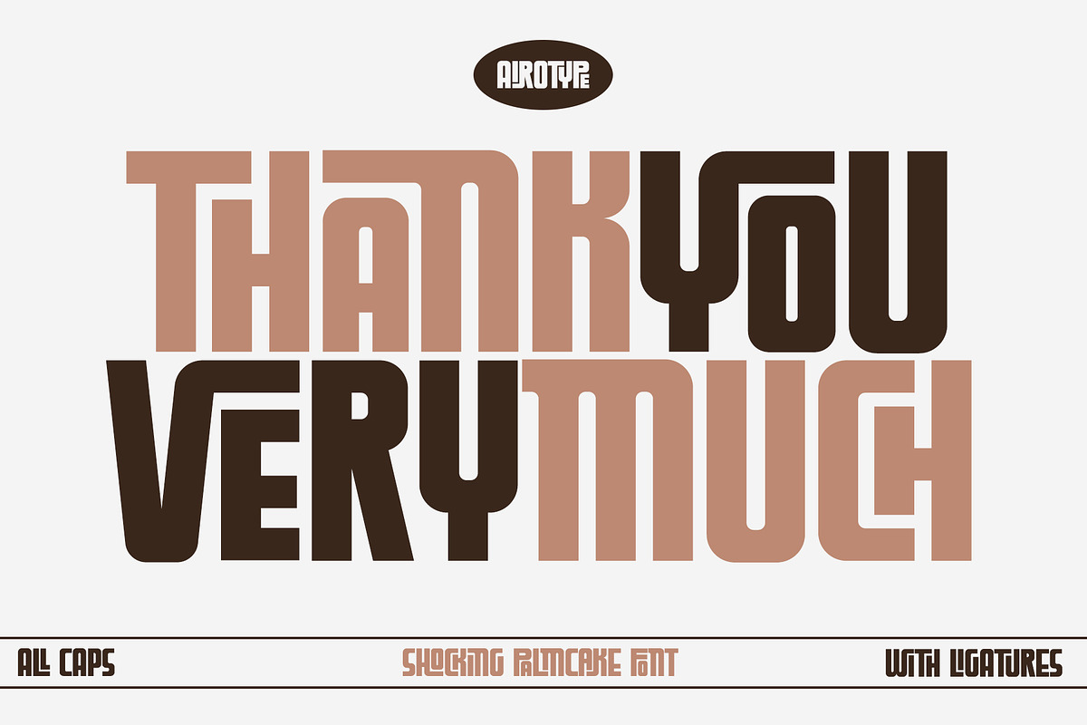 Shocking Palm Cake - Ligature Font, a Sans Serif Font by Airotype (Photo 14 of 14)